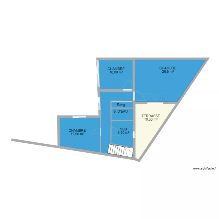 LAMEYRIE APRES TRAVAUX. Plan de 