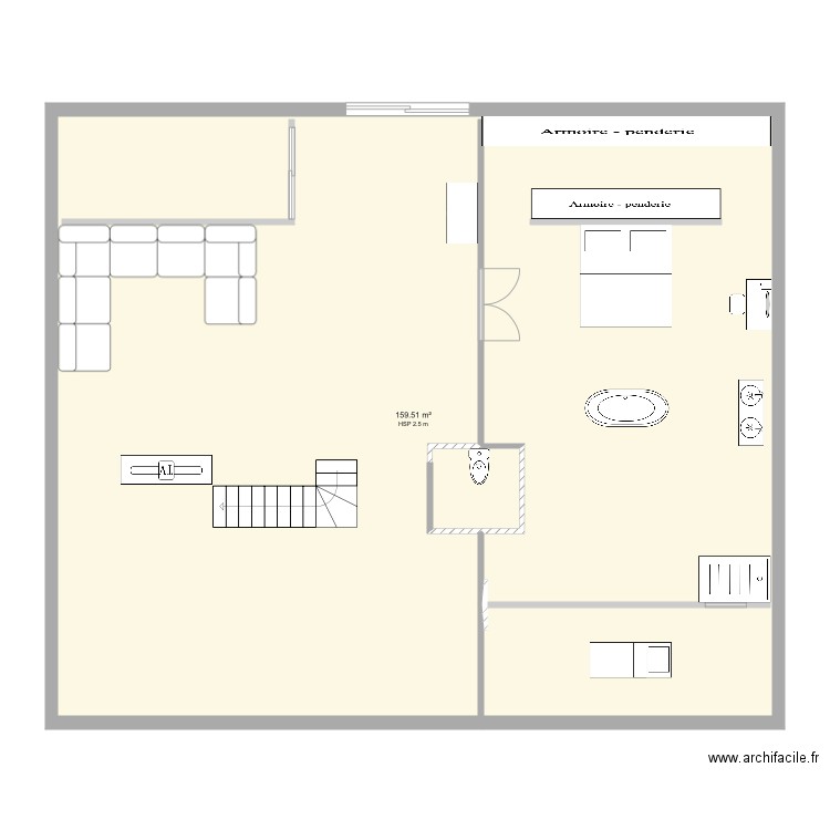 maison haut. Plan de 0 pièce et 0 m2