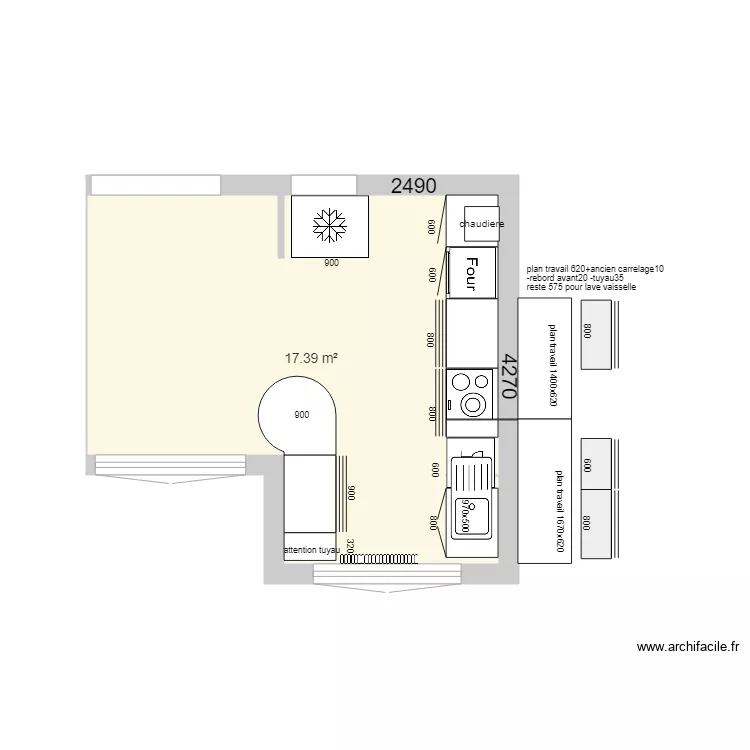 cuisine Ste Foyz. Plan de 