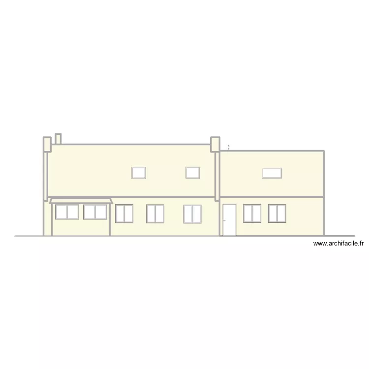 Facade_Sud_Garage_14juil22. Plan de 