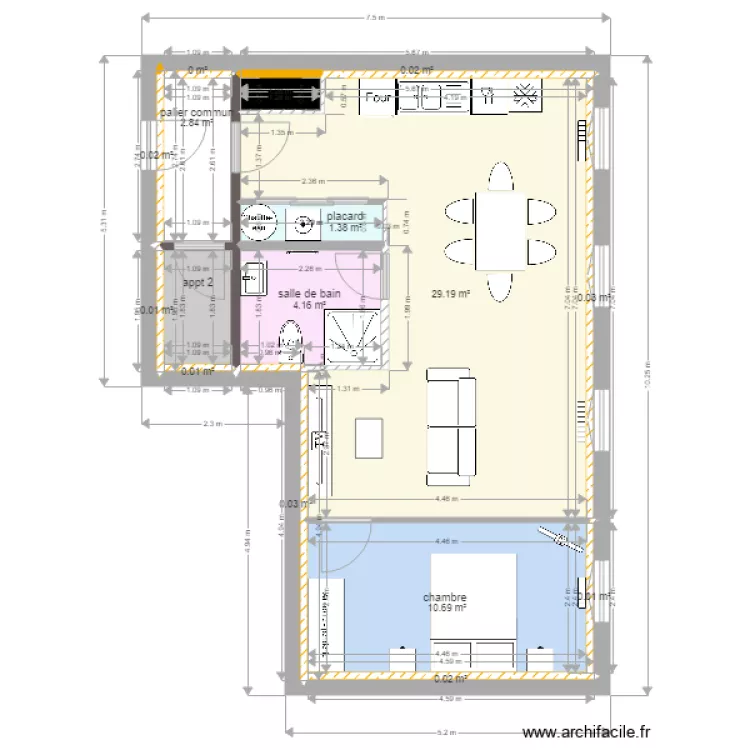 SCI LDB  logt 1 TOTES. Plan de 