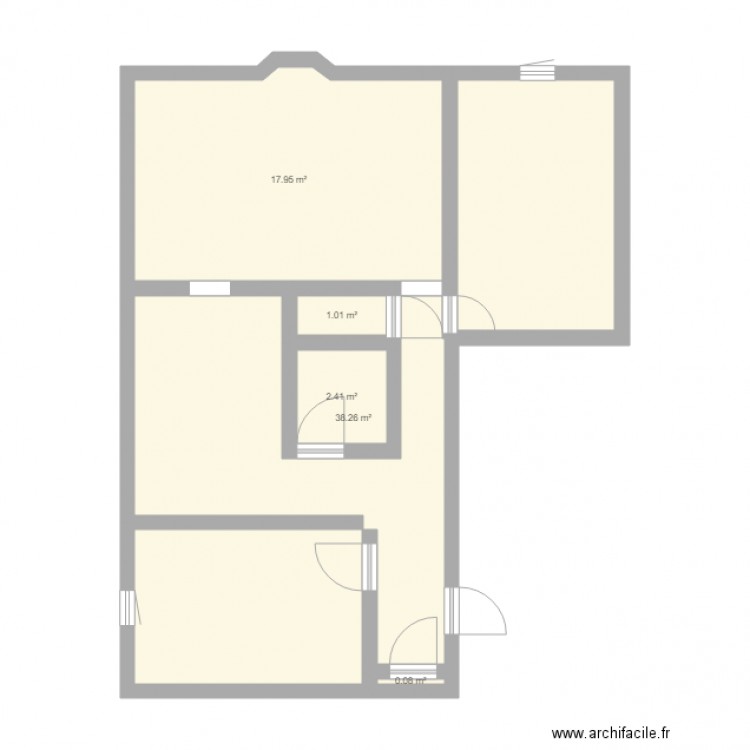Appartement1. Plan de 0 pièce et 0 m2