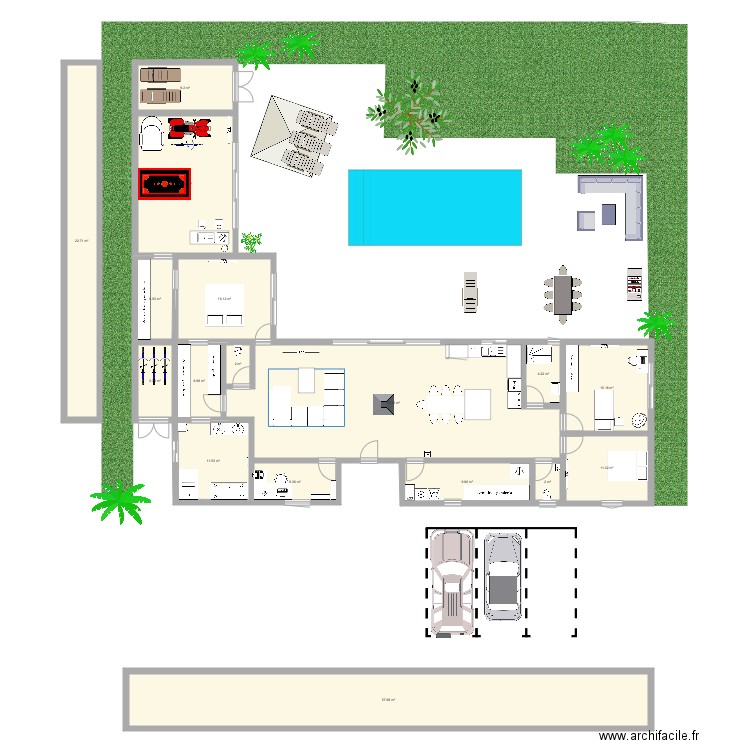 dam. Plan de 0 pièce et 0 m2