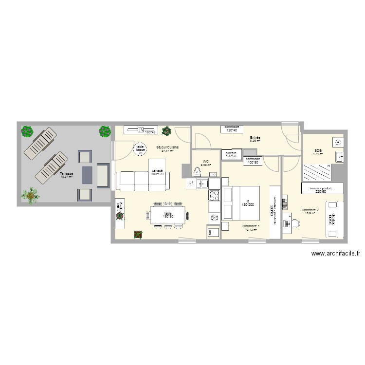 Lot 15 F3 1er étage ISIS. Plan de 0 pièce et 0 m2