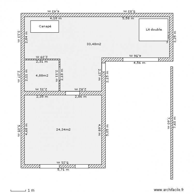 Maison sibiril Agrandissement Nord. Plan de 0 pièce et 0 m2