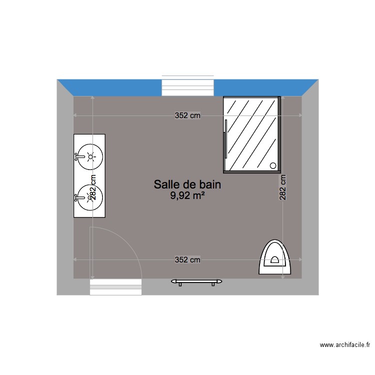 SALLE DE BAIN 1. Plan de 0 pièce et 0 m2