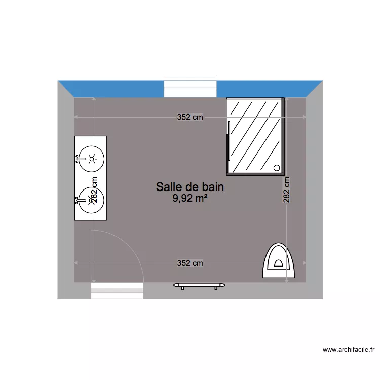 SALLE DE BAIN 1. Plan de SALLE DE BAIN 1. Plan de