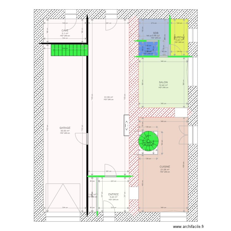 HINGREZ. Plan de 0 pièce et 0 m2