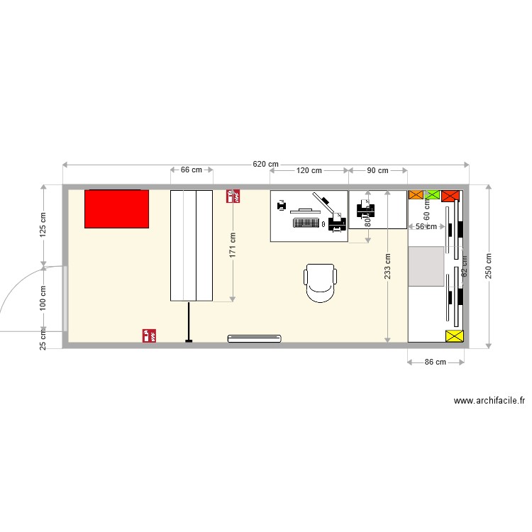 bungalow maryline V2. Plan de 0 pièce et 0 m2