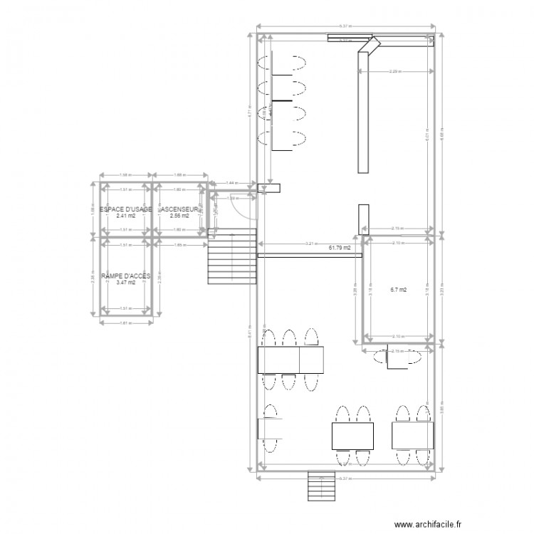 LA CREUSILLE PLAN PROJET ASCENSEUR. Plan de 0 pièce et 0 m2