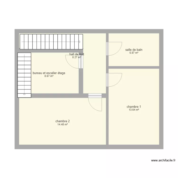 Plan &eacute;tage El&eacute;onore. Plan de 