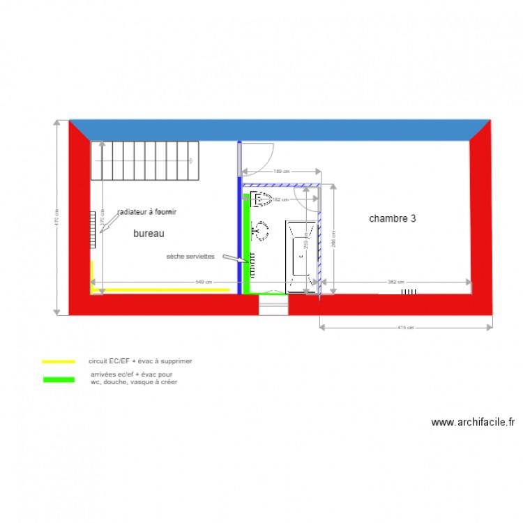 greffe étage 2. Plan de 0 pièce et 0 m2