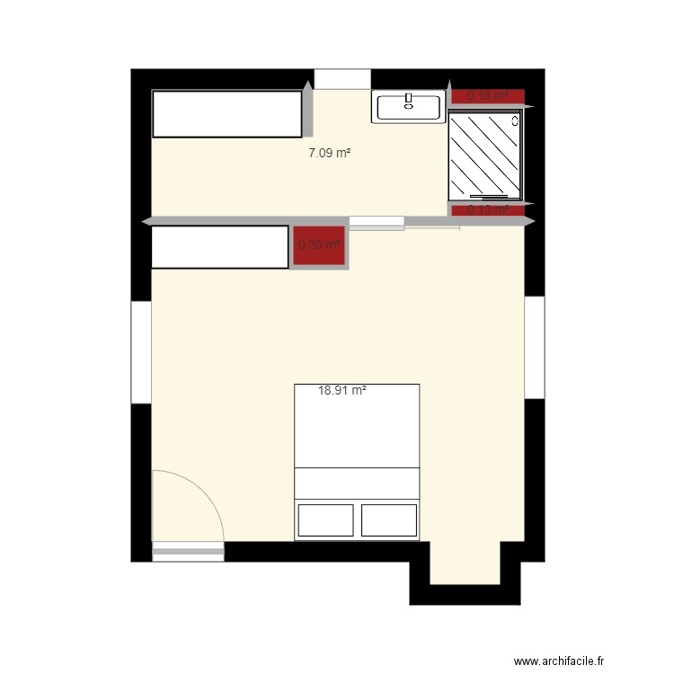 Actuel. Plan de 0 pièce et 0 m2