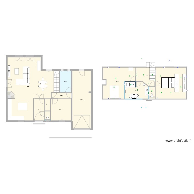 maison modif dressing 2. Plan de 0 pièce et 0 m2