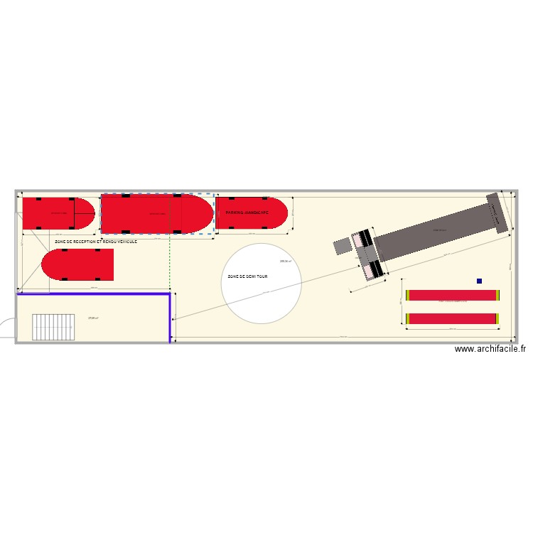 MARIO 2 avec fosse. Plan de 5 pièces et 310 m2