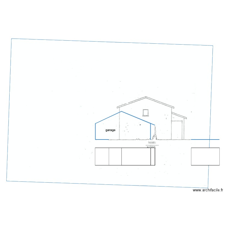 plan de coupe facades . Plan de 0 pièce et 0 m2