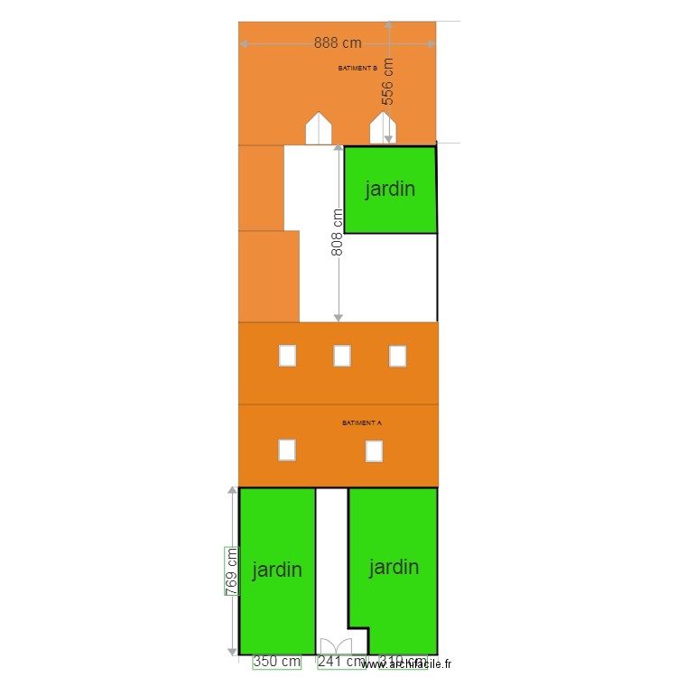 plan masse. Plan de 0 pièce et 0 m2