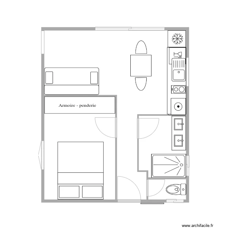 esquisse lodge. Plan de 