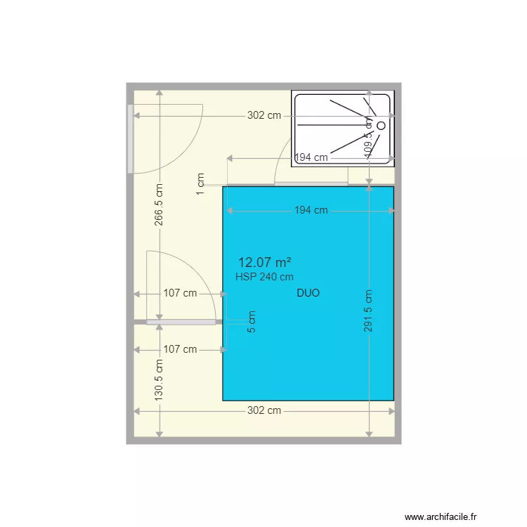 DUO DUQUESNE. Plan de 