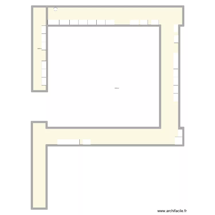Patio Alpha. Plan de 2  et 208 m²