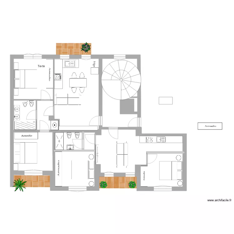 A2 MELZO MAIKOL. Plan de 