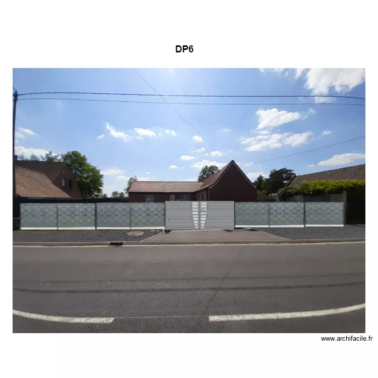 DP6 photo avec projet. Plan de 