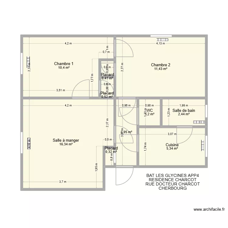 BAT GLYCINES APP4. Plan de 