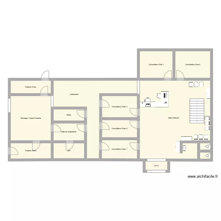 Rdc - Stage. Plan de 