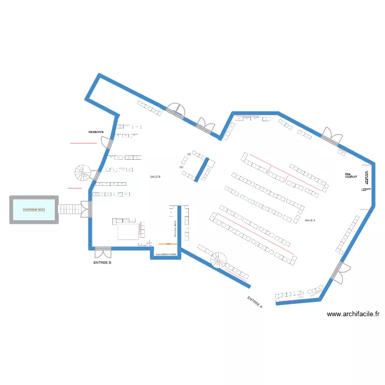 FANTASTIKCON 2026 final ? previsionnel. Plan de 1  et 7 m²
