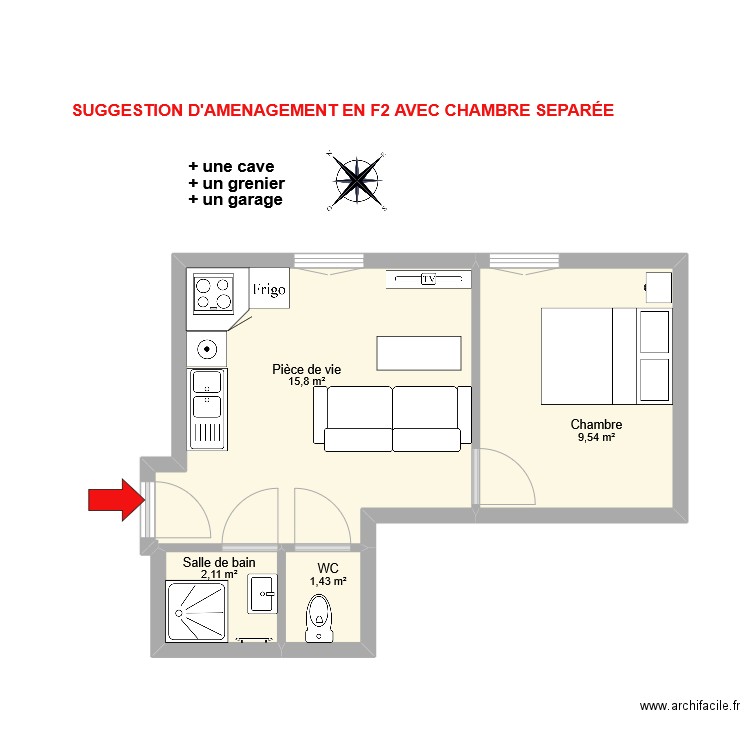LOMBARDINI Frouard1. Plan de 4 pièces et 29 m2