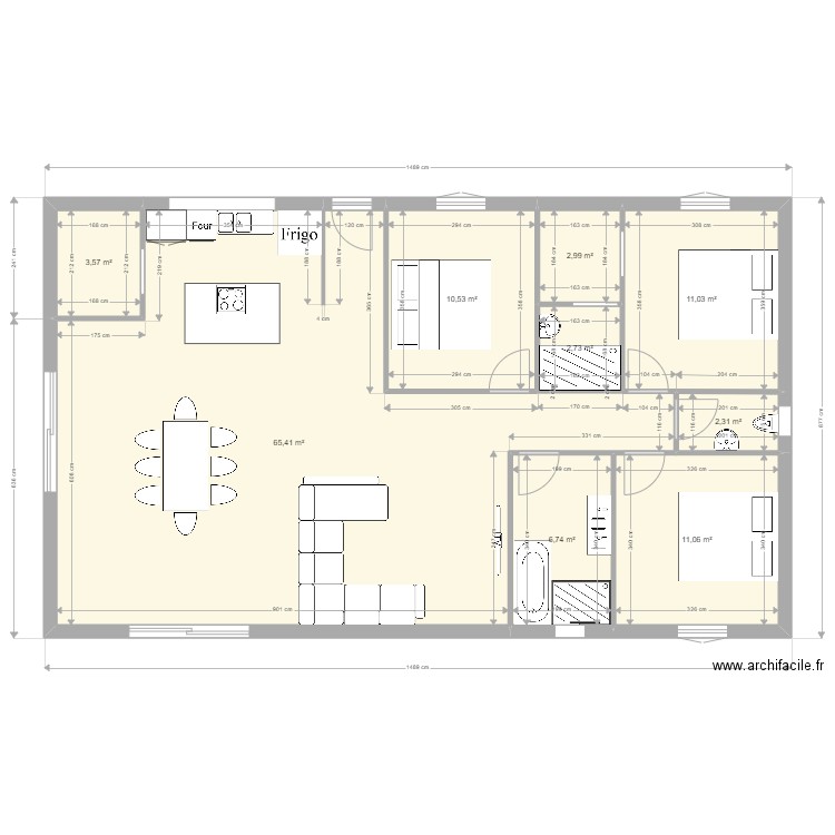 bouvesse maison 1. Plan de 9 pièces et 116 m2