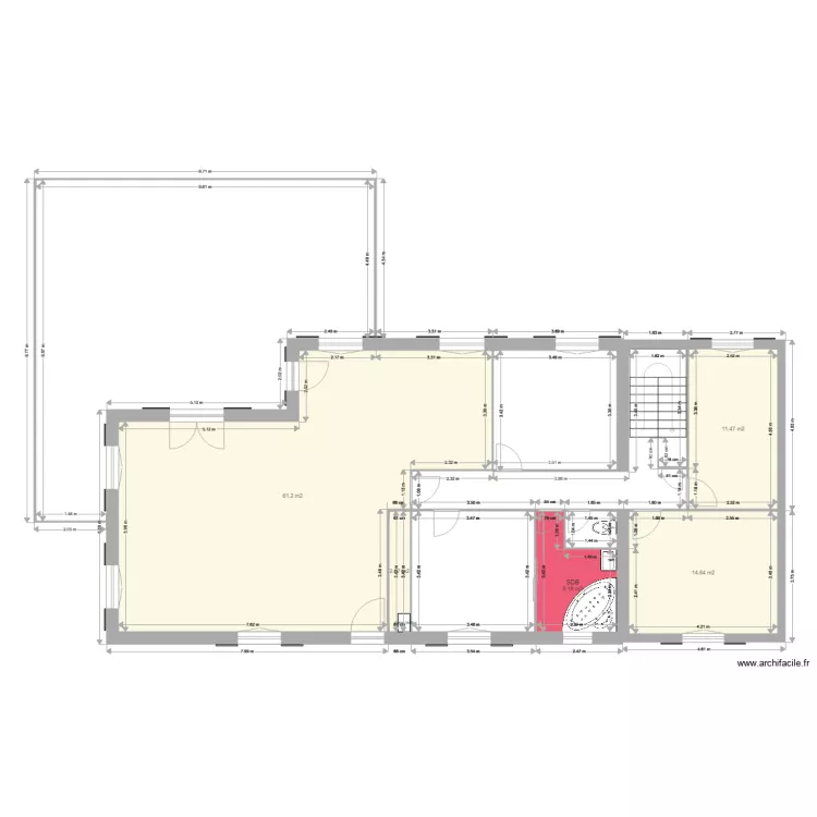 plan maison et extension avec cotes 092021. Plan de plan maison et extension avec cotes 092021. Plan de