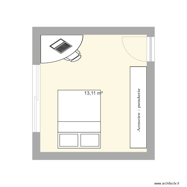 CHAMBRE PARENTS. Plan de 0 pièce et 0 m2