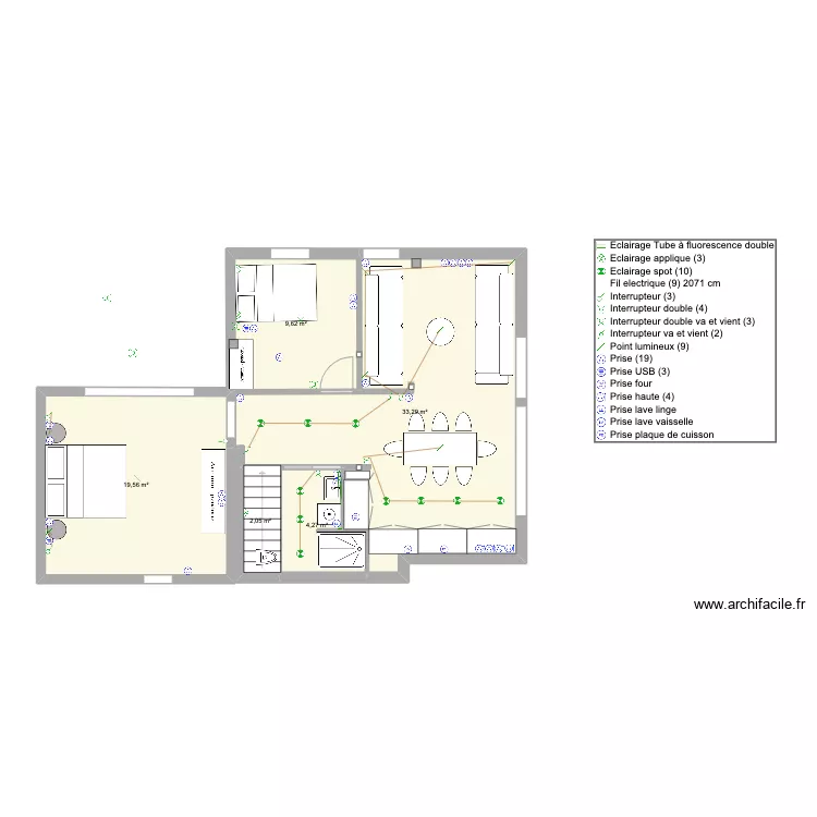 maison v2. Plan de 