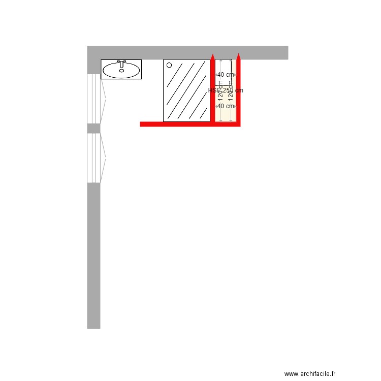 gervais. Plan de 1 pièce et 0 m2