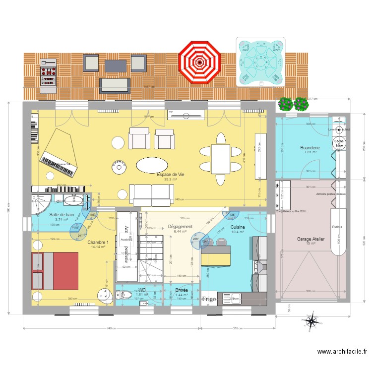 MPPedProjet4RdCEtage. Plan de 0 pièce et 0 m2