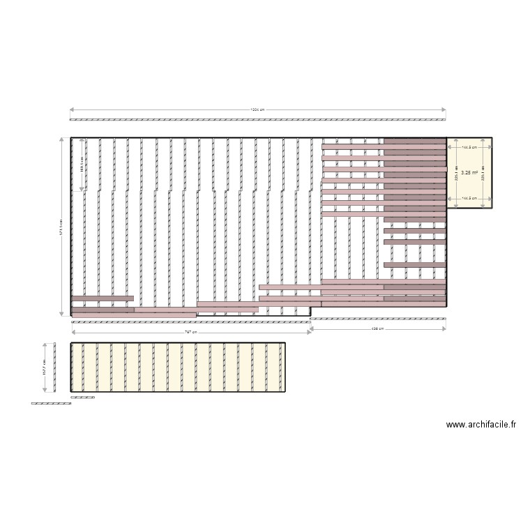 Terrasse 4. Plan de 0 pièce et 0 m2