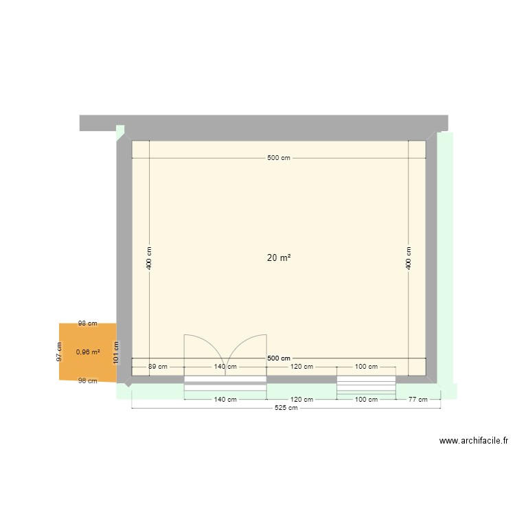 Remise fruitiére RDC. Plan de 0 pièce et 0 m2