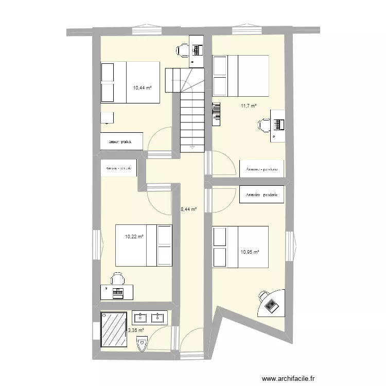 MAISON 1ER ESSAI. Plan de 