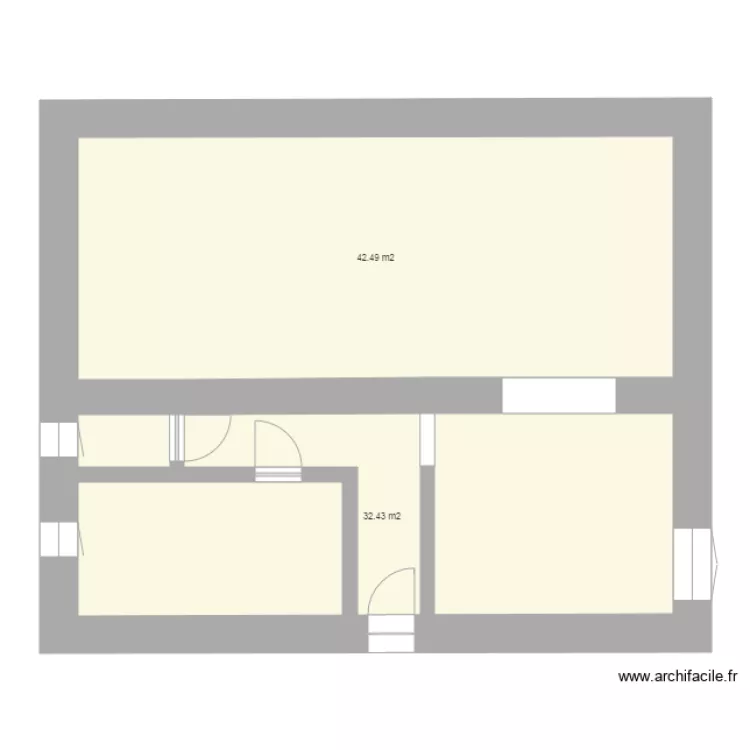 maison. Plan de 