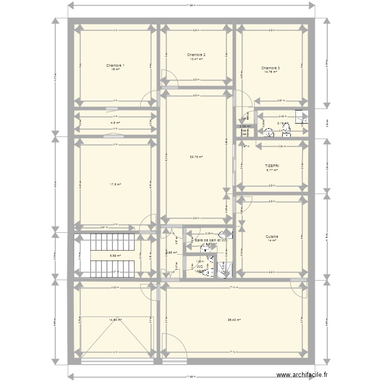 Plan. Plan de 0 pièce et 0 m2