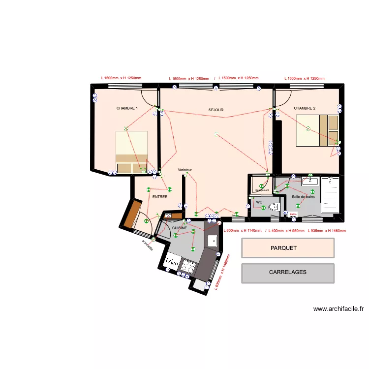 AMSELLEM  GAELLE / PLAN PROJET***. Plan de 