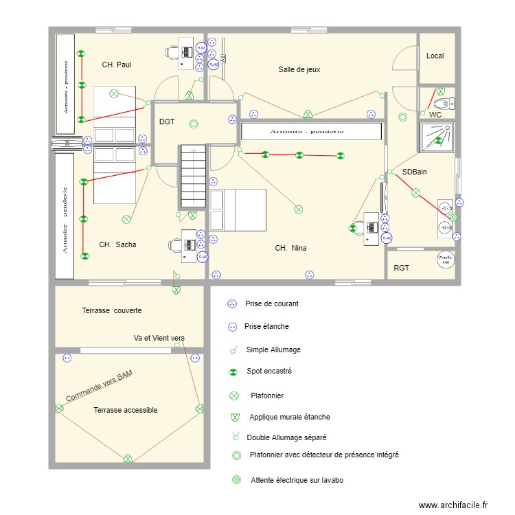 MIRRE ETAGE. Plan de 0 pièce et 0 m2