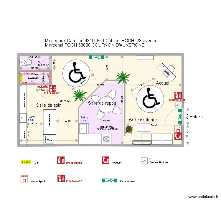 cabinet infirmier Foch 3. Plan de 0 pièce et 0 m2