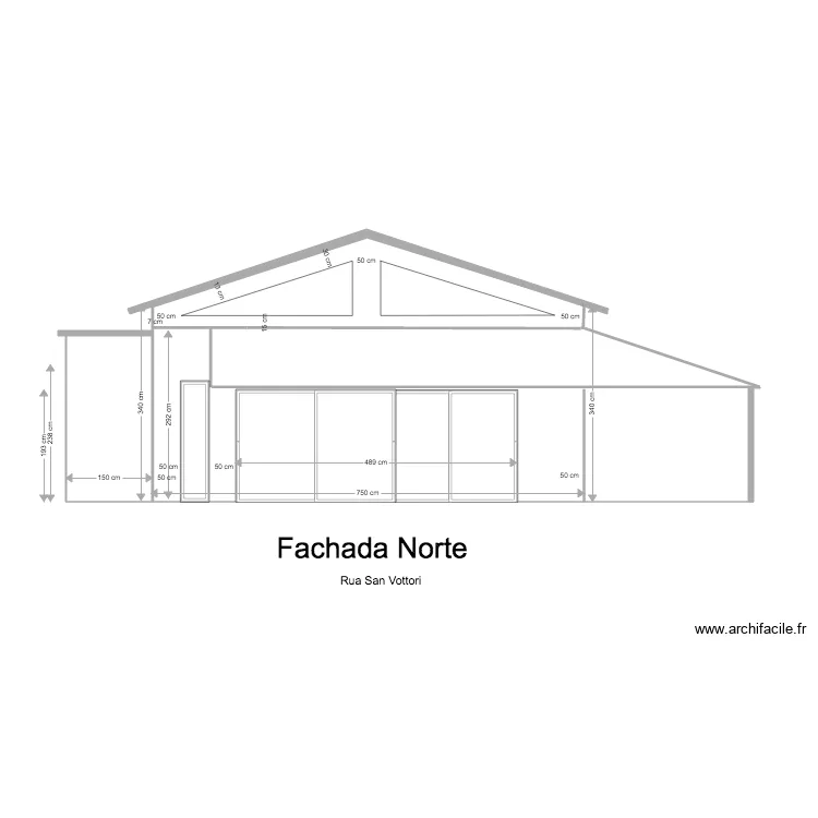 Fachada Norte abril. Plan de 