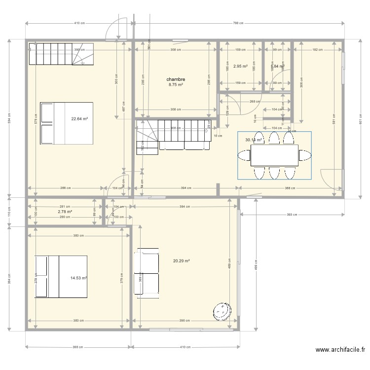 chalet 2. Plan de 0 pièce et 0 m2