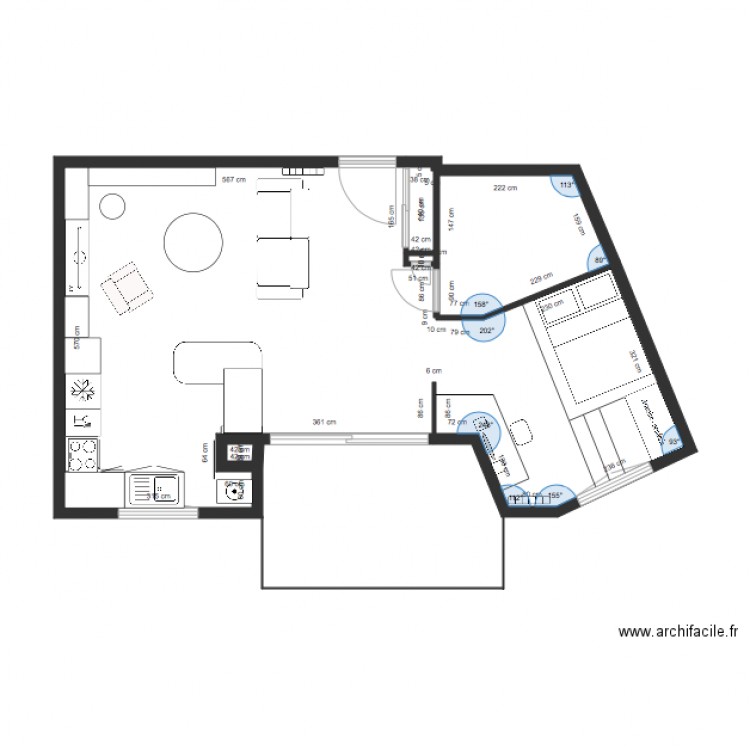 Projet 2 E ROBERTOU. Plan de 0 pièce et 0 m2