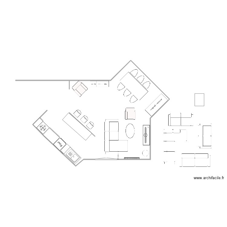 salon. Plan de 0 pièce et 0 m2