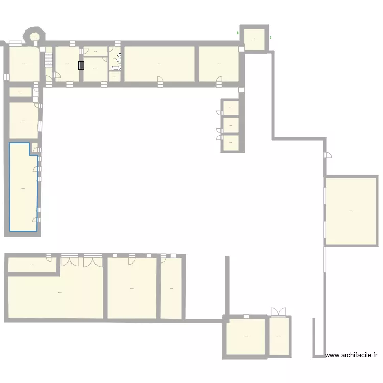 Chateau de Bal&acirc;tre nouveau. Plan de 