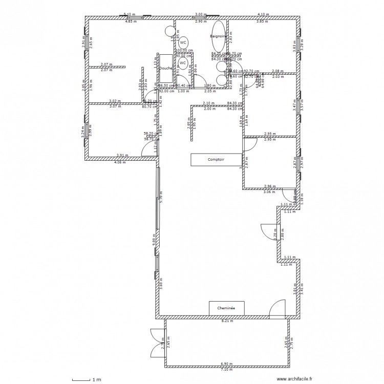 PROJET CHALET1. Plan de 0 pièce et 0 m2